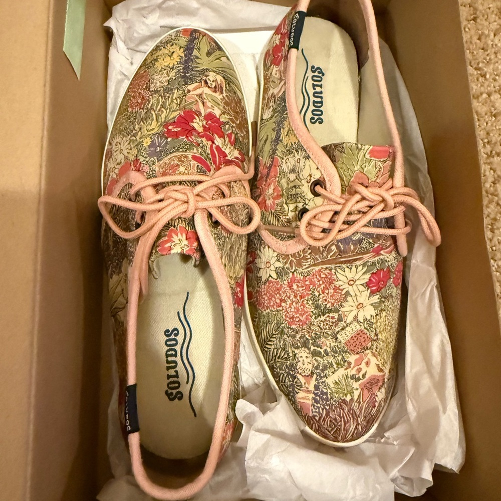 Soludos Women's Floral Canvas Shoes - Multicolor